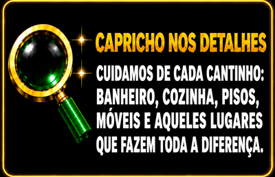 Logo Faxina com produtos de limpeza - balde, detergente, desinfetante, esponja e esfregão
