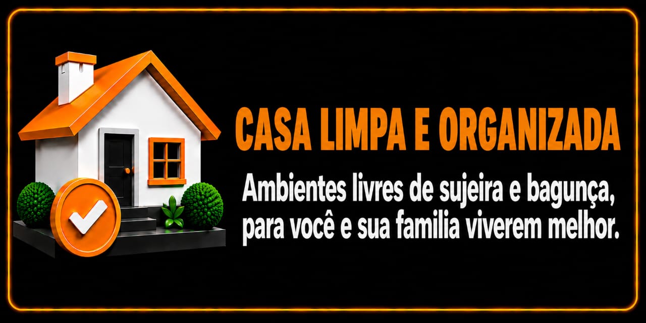Logo Faxina com produtos de limpeza - balde, detergente, desinfetante, esponja e esfregão